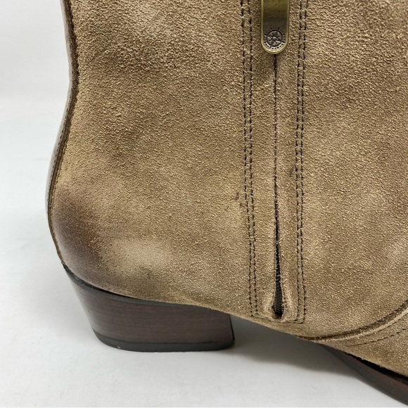 Bussola Alameda Silk Suede Fossil Double Zip Ankle Boots - Picture 6 of 7